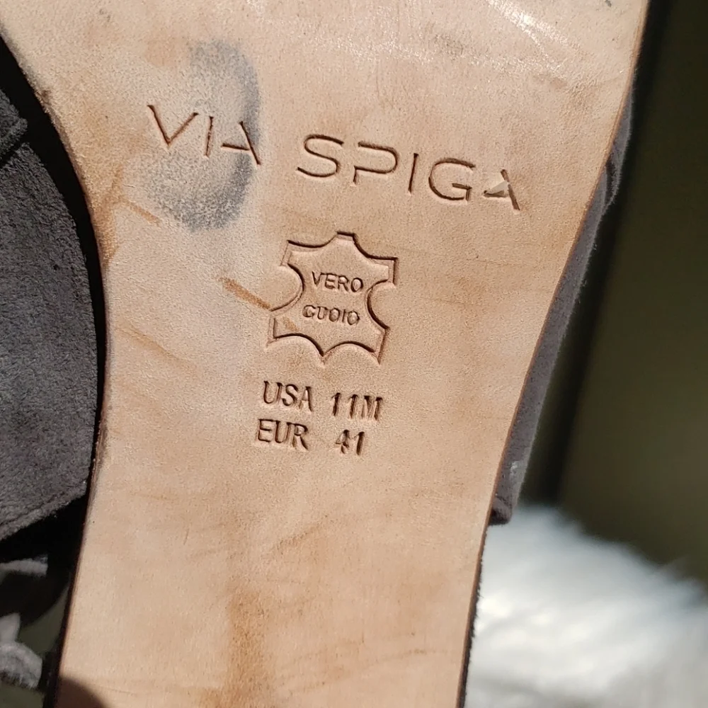 Via Spiga Kilty Peep Toe Slingbacks sandals shoetie 11M
